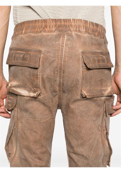 Jeans Mastodon Megacargo slim con vita media in marrone - uomo RICK OWENS DRKSHDW | DU01D1396SCF54